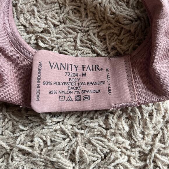 NWT! Vanity Fair Wireless Bra Soft Smoothing Chocolate Brown Size Medium - Picture 4 of 6